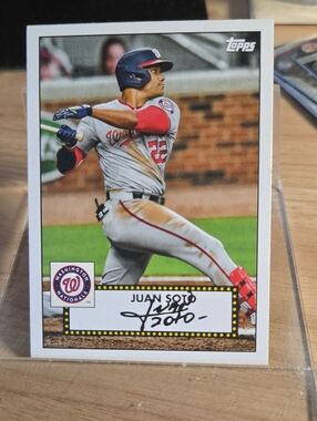 Topps Juan Soto Baseball Card - Gray & Red